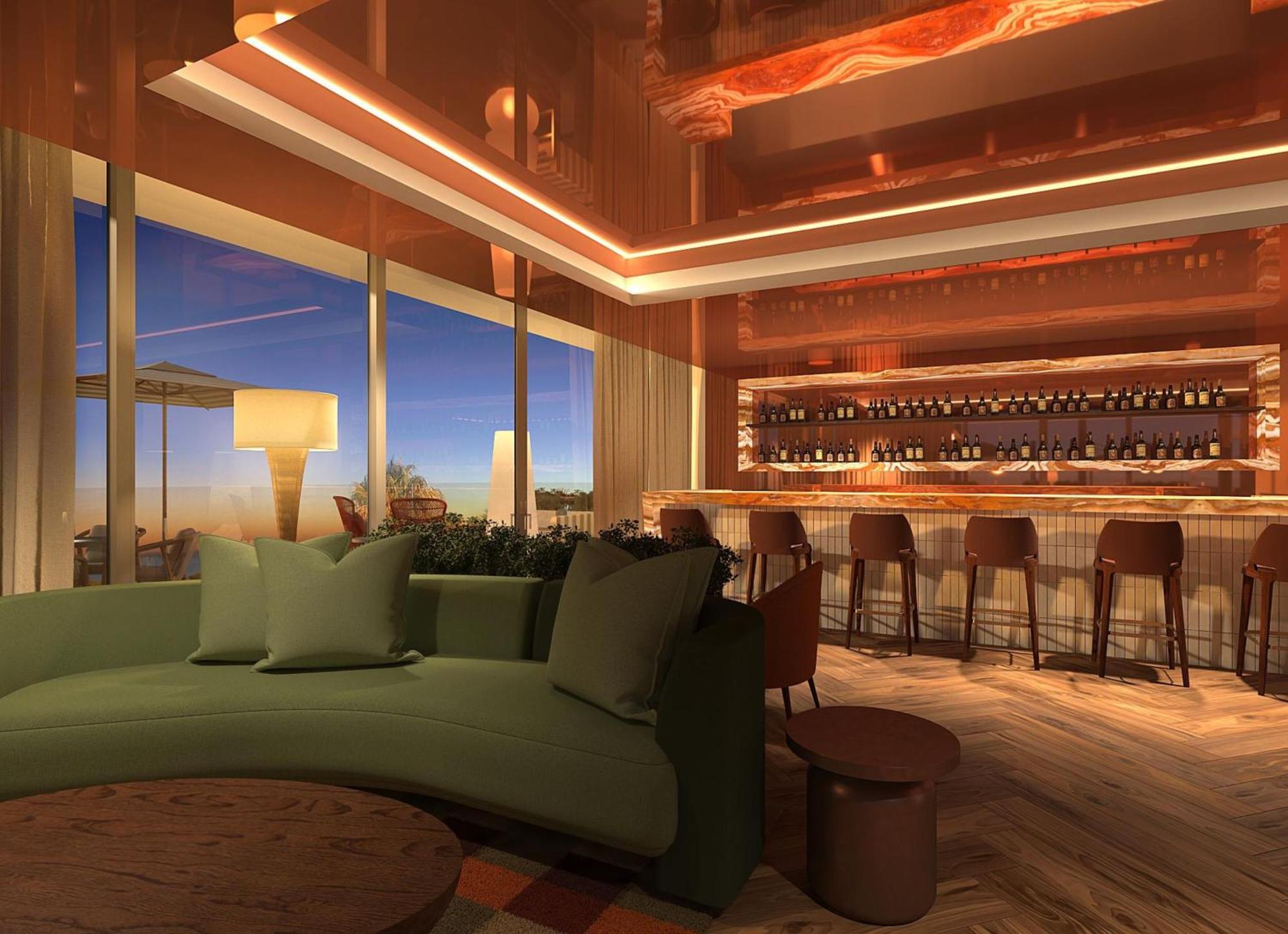 Kimpton Atlantico Algarve By Ihg Hotel Albufeira Ngoại thất bức ảnh The bar at the 101 Sky Lounge